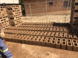 Fabrication de blocs sur chantier