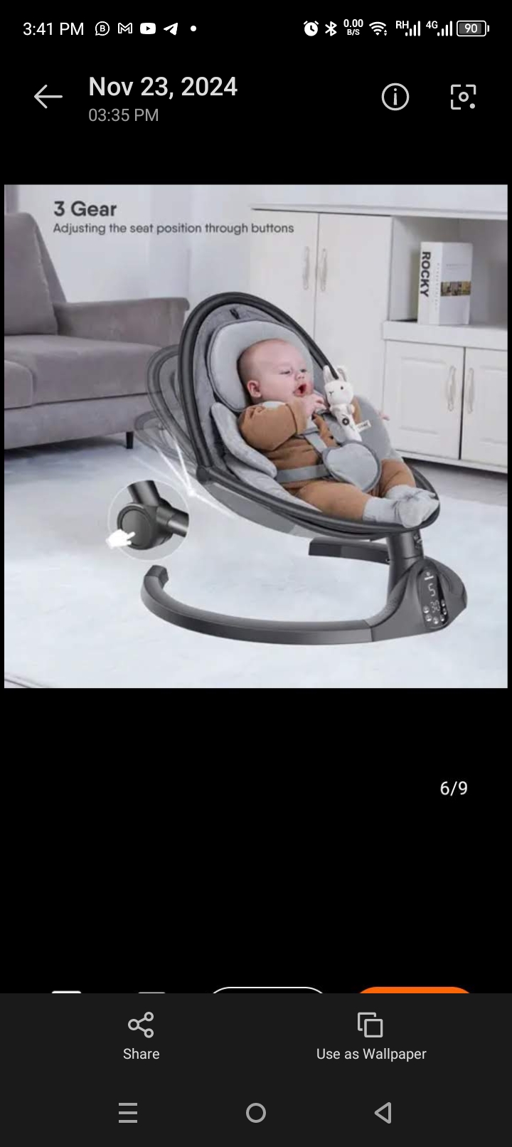 BERCEUSE ÉLECTRONIQUE AVEC TÉLÉCOMMANDE